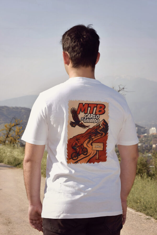 Polera MTB CDG x KNZ Blanca - Imagen 2